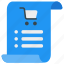 shopping, list, online, shop, sale, paper 
