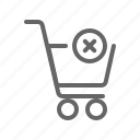 cart, delete, ecommerce, online, shopping