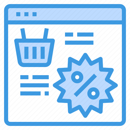 Basket, browser, discount, online, shopping icon - Download on Iconfinder