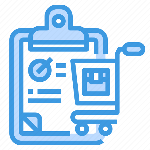 Cart, clipboard, list, order, shopping icon - Download on Iconfinder