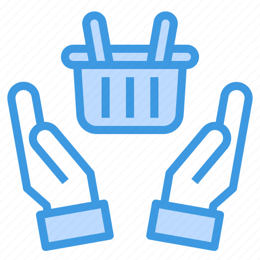 Basket, hand, online, shopping icon - Download on Iconfinder