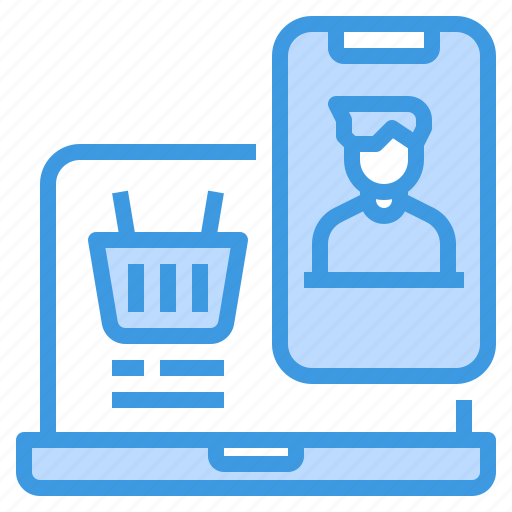 Basket, laptop, online, shopping, smartphone icon - Download on Iconfinder