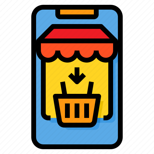 Basket, online, shop, shopping, smartphone icon - Download on Iconfinder