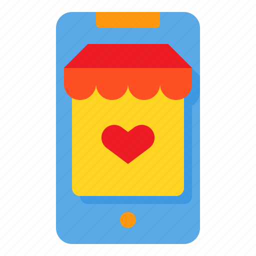 Favorite, heart, rating, shop, smartphone icon - Download on Iconfinder