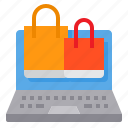 bag, computer, laptop, online, shopping