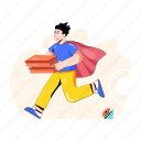 product delivery, fast delivery, quick delivery, delivery boy, delivery man 