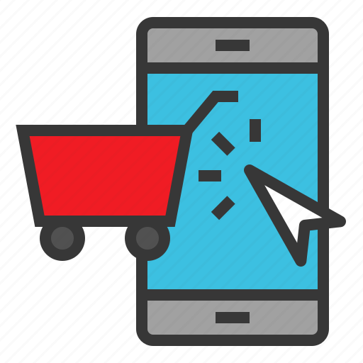 Cart, mobile shopping, online, shopping icon - Download on Iconfinder