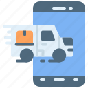 mobile, shipping, delivery, service, order, online, transport, cargo, box