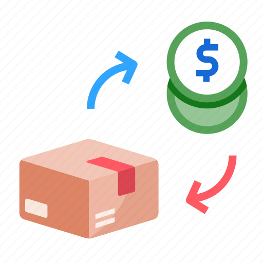 Cash on delivery, cash, payment, shipping, courier, parcel, package icon - Download on Iconfinder