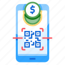qr code, payment, scan, smartphone, cashless, e-commerce, purchase