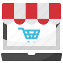 cart, computer, online, shop, shopping