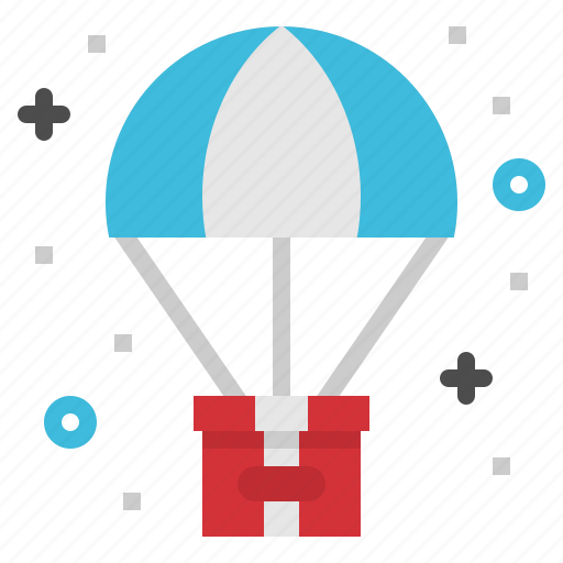 Balloon, delivery, logistic, parachute, shopping icon - Download on Iconfinder