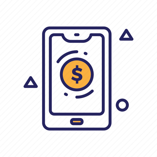 Coin, dollar, money, payment, smartphone icon - Download on Iconfinder