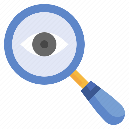 Magnifying, glass, oculist, investigation, magnifier, eye icon - Download on Iconfinder