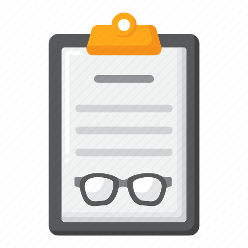 Glasses, prescription, document, vision icon - Download on Iconfinder