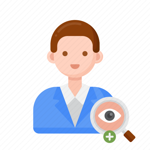 Ophthalmologist, male, man icon - Download on Iconfinder