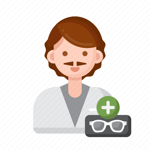 Optician, male, man icon - Download on Iconfinder
