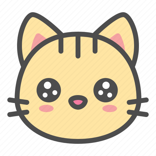 Cute cats clip art, kawaii cats, kittens, cat faces, png