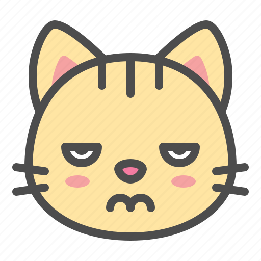 Bored, cat, cute, face, kitten, pet icon - Download on Iconfinder