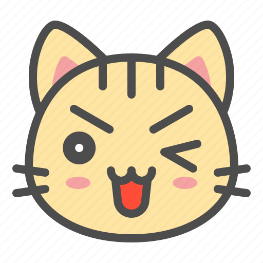 Cat, cute, face, kitten, pet, smile icon - Download on Iconfinder