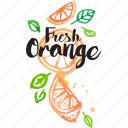 watercolor, orange, fruit, juice, drink, food, illustration