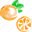 watercolor, orange, fruit, juice, drink, food, illustration 