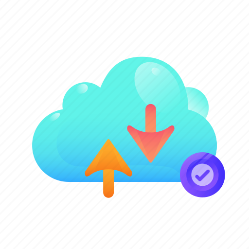 Check, cloud, communication, data, internet, network, security icon - Download on Iconfinder