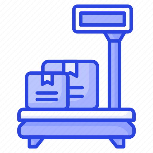 Weight, scale, weighing, machine, parcels, cargo, logistics icon - Download on Iconfinder