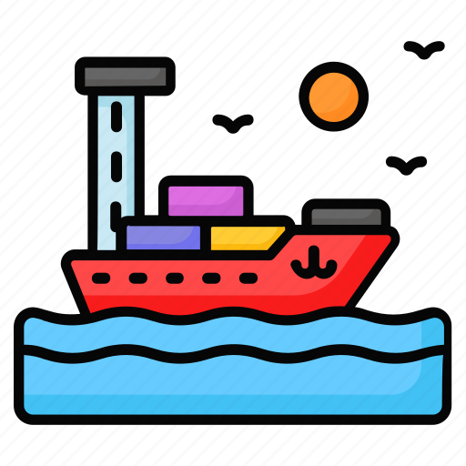 Cargo, ship, maritime, freight, shipping, shipment, cruise icon - Download on Iconfinder