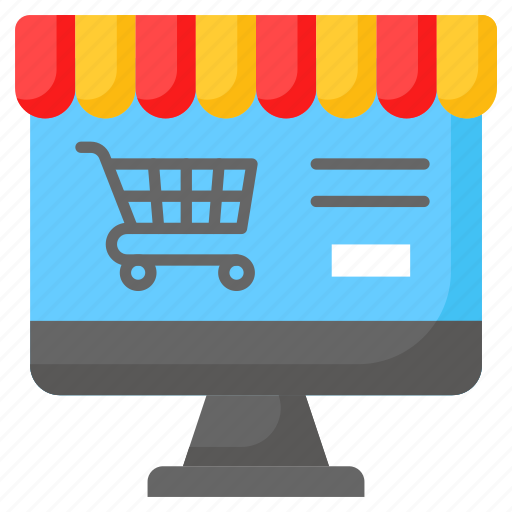 Online, shopping, ecommerce, commerce, shop, computer, cart icon - Download on Iconfinder