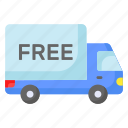 free, delivery, shipping, transport, shipment, van, lorry