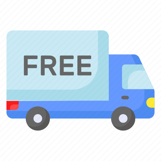 Free, delivery, shipping, transport, shipment, van, lorry icon - Download on Iconfinder