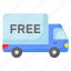 free, delivery, shipping, transport, shipment, van, lorry 