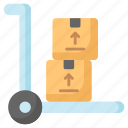 parcel, trolley, luggage, cart, package, pushcart