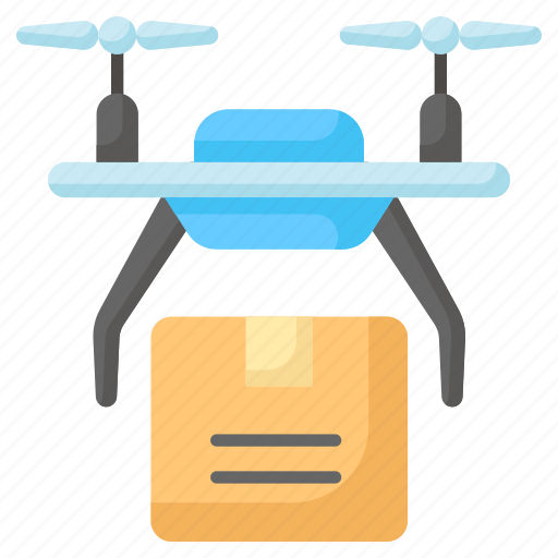 Drone, delivery, fly, fast, aerial, quadcopter, logistics icon - Download on Iconfinder