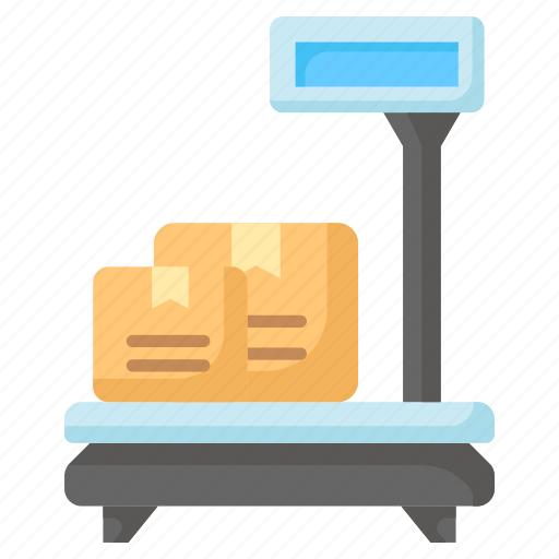 Weight, scale, weighing, machine, parcels, cargo, logistics icon - Download on Iconfinder