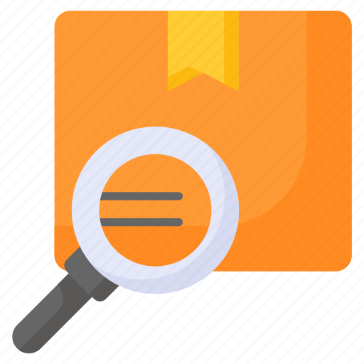 Parcel, tracking, inspection, delivery, search, package, magnifier icon - Download on Iconfinder