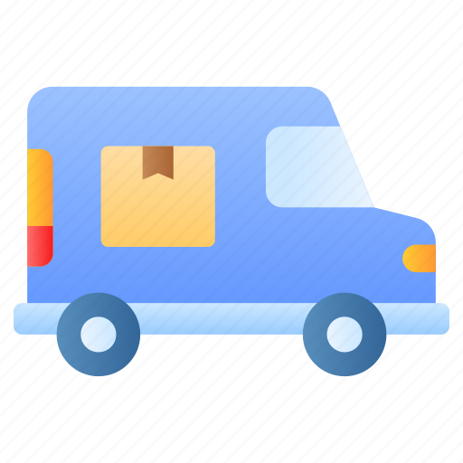 Delivery, van, transport, truck, cargo, vehicle, automobile icon - Download on Iconfinder