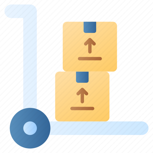 Parcel, trolley, luggage, cart, package, pushcart, handcard icon - Download on Iconfinder
