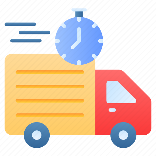 On time, delivery, fast, logistics, cargo, shipping, freight icon - Download on Iconfinder