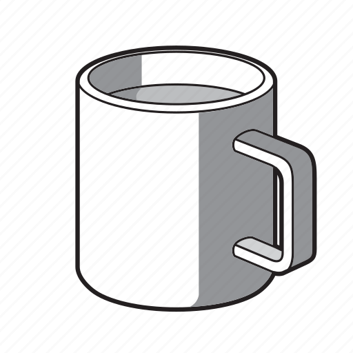Black and white, coffee, coffee mug, drink, hot chocolate, mug, tea icon - Download on Iconfinder