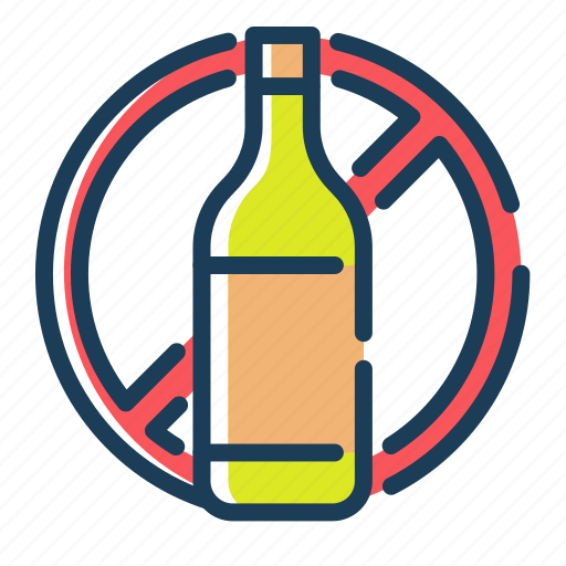 Alcohol, free, signaling, prohibition, label icon - Download on Iconfinder