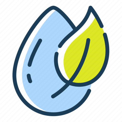Water, drop, organic, herbal, nature icon - Download on Iconfinder
