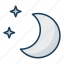night, moon, stars, night cream 