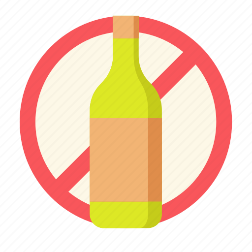 Alcohol, free, signaling, prohibition, label icon - Download on Iconfinder