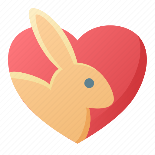 Cruelty, free, vegan, rabbit, heart, harmless icon - Download on Iconfinder