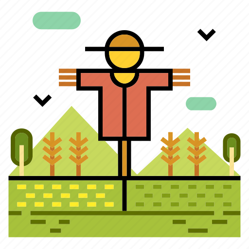 Agriculture, cultivated, farm, farmer, field, harvest, scarecrow icon - Download on Iconfinder