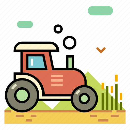 Agriculture, crop, farm, harvest, harvester, machinery, tractor icon - Download on Iconfinder