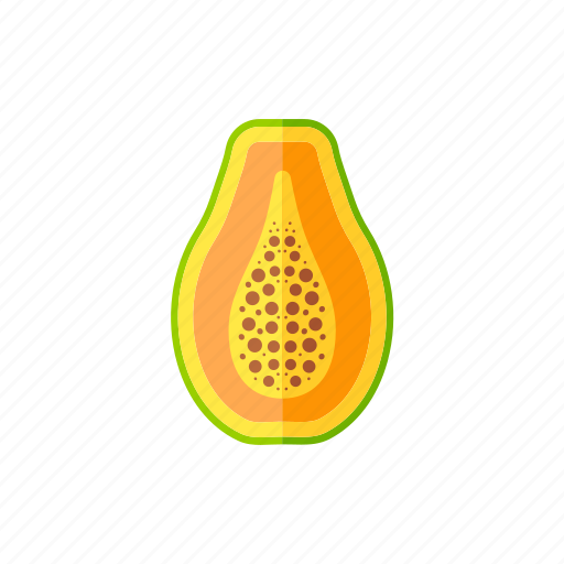 Diet, food, fresh, fruits, organic, papaya, vegan icon - Download on Iconfinder