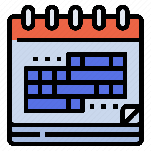 Calendar, date, schedule, work icon - Download on Iconfinder